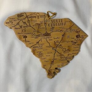 Totally Bamboo South Carolina Cutting Charcuterie Board With Cities Wood Hang